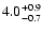 $\rm 4.0^{+0.9}_{-0.7}$