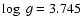 $\log~g=3.745$