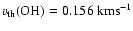 $v_{\rm th}({\rm OH}) = 0.156 ~{\rm km s}^{-1}$