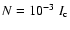 $N = 10^{-3}~I_{\rm c}$