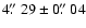 $4\hbox{$.\!\!^{\prime\prime}$ }29 \pm 0\hbox{$.\!\!^{\prime\prime}$ }04$