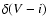 $\delta (V-i)$