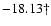 $-18.13\dagger$