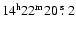 $\rm 14^{h}22^{m}20~\hbox{$.\!\!^{\rm s}$ }2$
