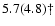 $5.7(4.8){\dag }$