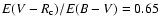 $E(V-R_{\rm c})/E(B-V)=0.65$