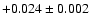 $+0.024\pm0.002$