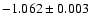 $-1.062\pm0.003$