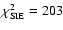 ${\chi}^{2}_{\rm {\tiny {SIE}}}= 203$