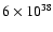 $6\times 10^{38}$