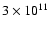 $3\times 10^{11}$