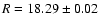 $R = 18.29 \pm 0.02$