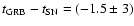 $t_{\rm GRB}-t_{\rm SN} = (-1.5 \pm 3)$
