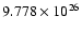 $9.778 \times 10^{\rm 26}$