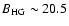 $B_{\rm HG}\sim20.5$