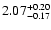 $\rm 2.07^{+0.20}_{-0.17}$