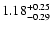 $\rm 1.18^{+0.25}_{-0.29}$