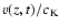 $v (z,t)/ c_{\rm K}$