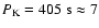 $P_{\rm K} = 405~{\rm s}\approx 7$
