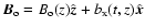 ${\vec B}_{\rm o} = B_{\rm o} (z) \hat {\vec z} + b_{\rm x} (t,z) \hat
{\vec x}$