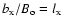 $b_{\rm x} / B_{\rm o} = l_{\rm x}$