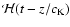 ${\cal H} (t-z/c_{\rm K})$