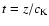 $t =
z/c_{\rm K}$