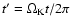 $t^{\prime} = \Omega_{\rm K} t / 2 \pi$