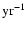 $\rm {yr^{-1}}$