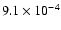 $9.1\times10^{-4}$