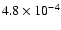 $4.8\times10^{-4}$