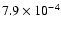 $7.9\times10^{-4}$