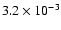 $3.2\times10^{-3}$