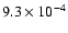 $9.3\times10^{-4}$
