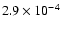 $2.9\times10^{-4}$