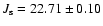 $J_{\rm s}=22.71\pm0.10$