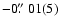 $-0\hbox{$.\!\!^{\prime\prime}$ }01(5)$