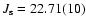 $J_{\rm s}=22.71(10)$