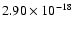 $2.90\times10^{-18}$