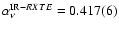 $\alpha_{\nu}^{{\rm IR}-RXTE} =0.417(6)$