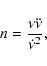 \begin{displaymath}n = \frac{\nu\ddot{\nu}}{\dot{\nu}^{2}},
\end{displaymath}