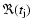 $\Re(t_{{\rm j}})$