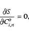 \begin{displaymath}{\partial S\over \partial C^\alpha_{i,n}}=0,
\end{displaymath}