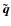 $\tilde{\vec{q}}$