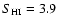 $S_{\rm HI}=3.9$