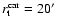 $r_{\rm t}^{\rm car} = 20'$
