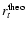 $r_t^{\rm theo}$