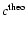 $c^{\rm theo}$