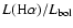 $L({\rm H}\alpha) / L_{\rm bol}$