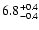 $\rm 6.8^{+0.4}_{-0.4}$